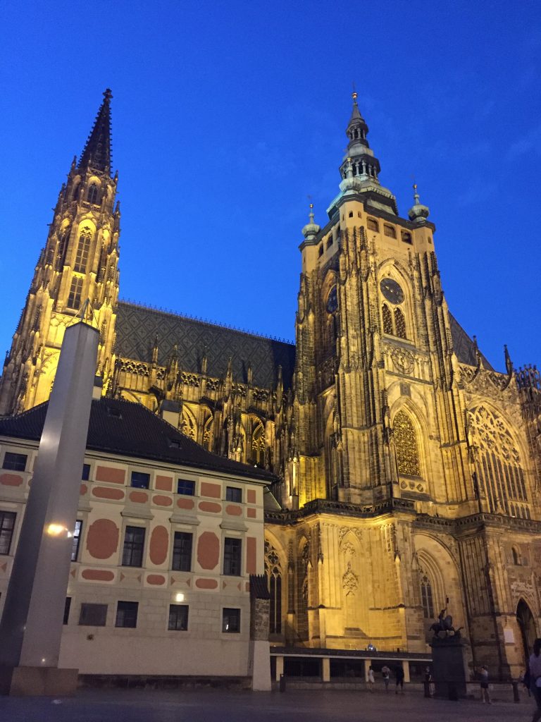 Prague Castle by night